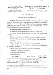 YÊU CẦU BÁO GIÁ