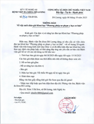 THÔNG BÁO