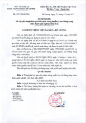 Quyết định phê duyệt kết quả trúng tuyển kỳ xét thăng hạng chức danh nghề nghiệp viên chức