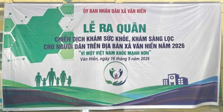 HOẠT ĐỘNG KHÁM SỨC KHỎE, KHÁM SÀNG LỌC CHO NGƯỜI DÂN XÃ VĂN HIẾN NĂM 2026
